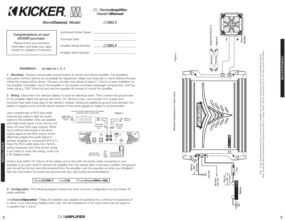 Kicker Amp Wiring Diagram : Subwoofer Wiring Diagrams — How To Wire