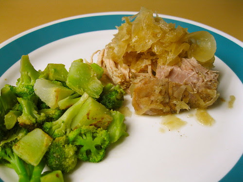 Crock Pot Pork Roast with Sauerkraut