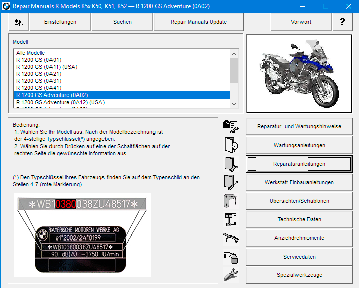 Stromlaufplan Bmw R1200gs