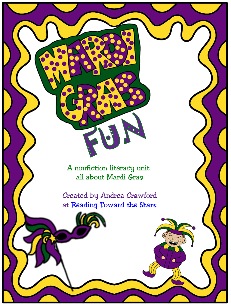 http://www.teacherspayteachers.com/Product/Mardi-Gras-Fun-Literacy-Unit-547269