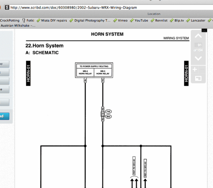 Wiring Diagram For Horn