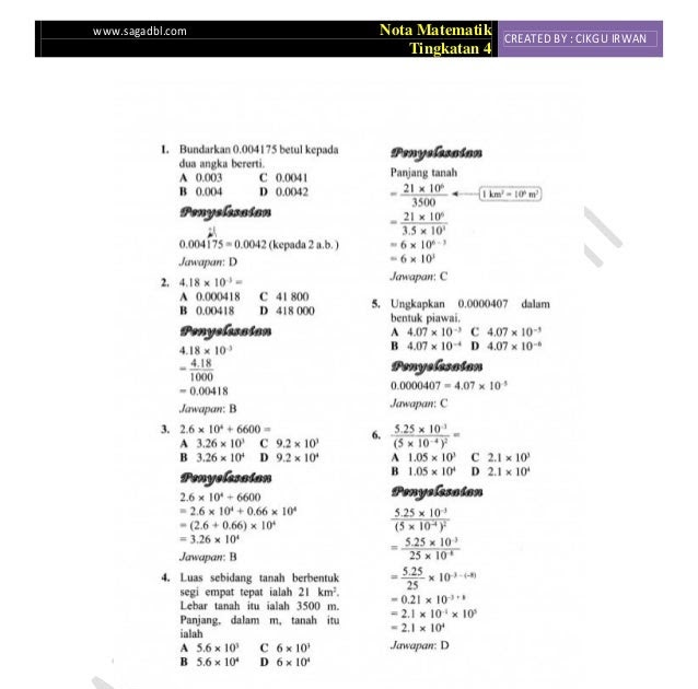 Soalan Matematik Form 4 Bab 1  Closing c
