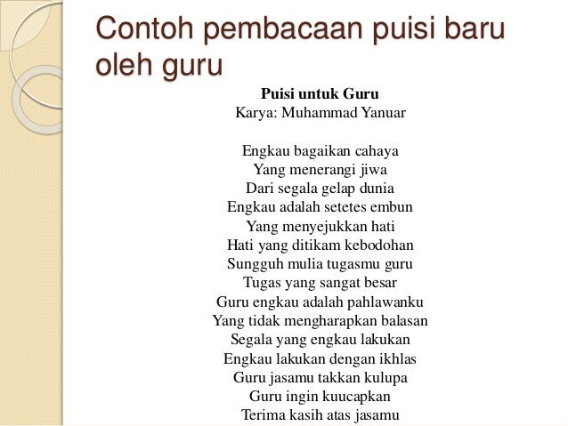 Contoh Puisi Pahlawan Singkat