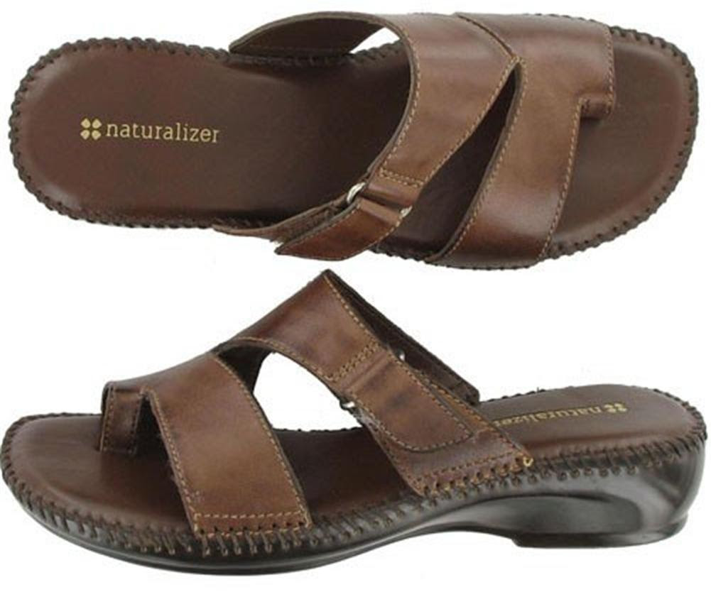 toe loop leather sandals