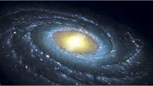 A 'cor' da Via Láctea é, na verdade, o resultado de um jogo de luz. (Foto: Nasa / via BBC)