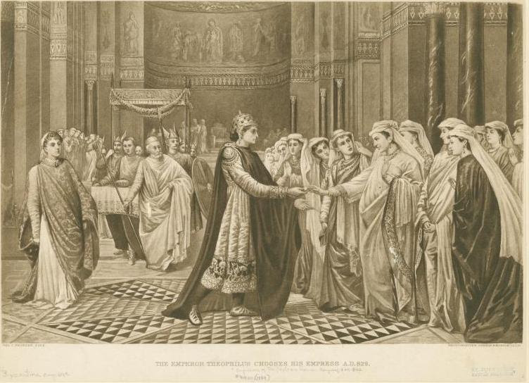 Emperor Theophilos chooses his wife
