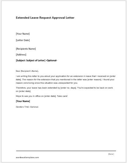 how to write request for approval letter