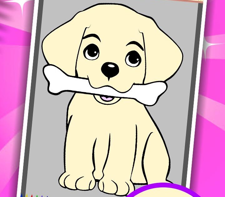 Kumpulan Hewan Hewan Lucu & Unik: Gambar Anjing Lucu Untuk Mewarnai