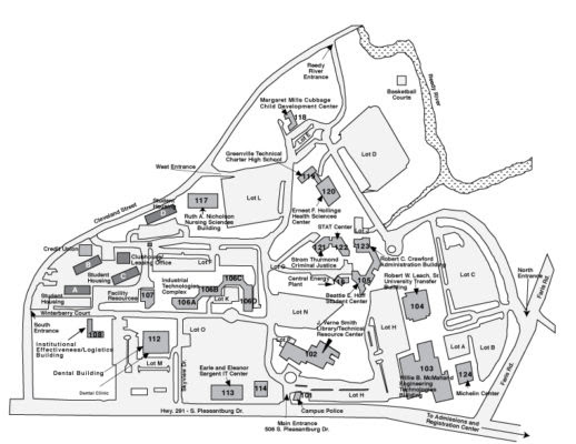greenville tech barton campus map Greenville Tech Barton Campus Map Draw A Topographic Map greenville tech barton campus map