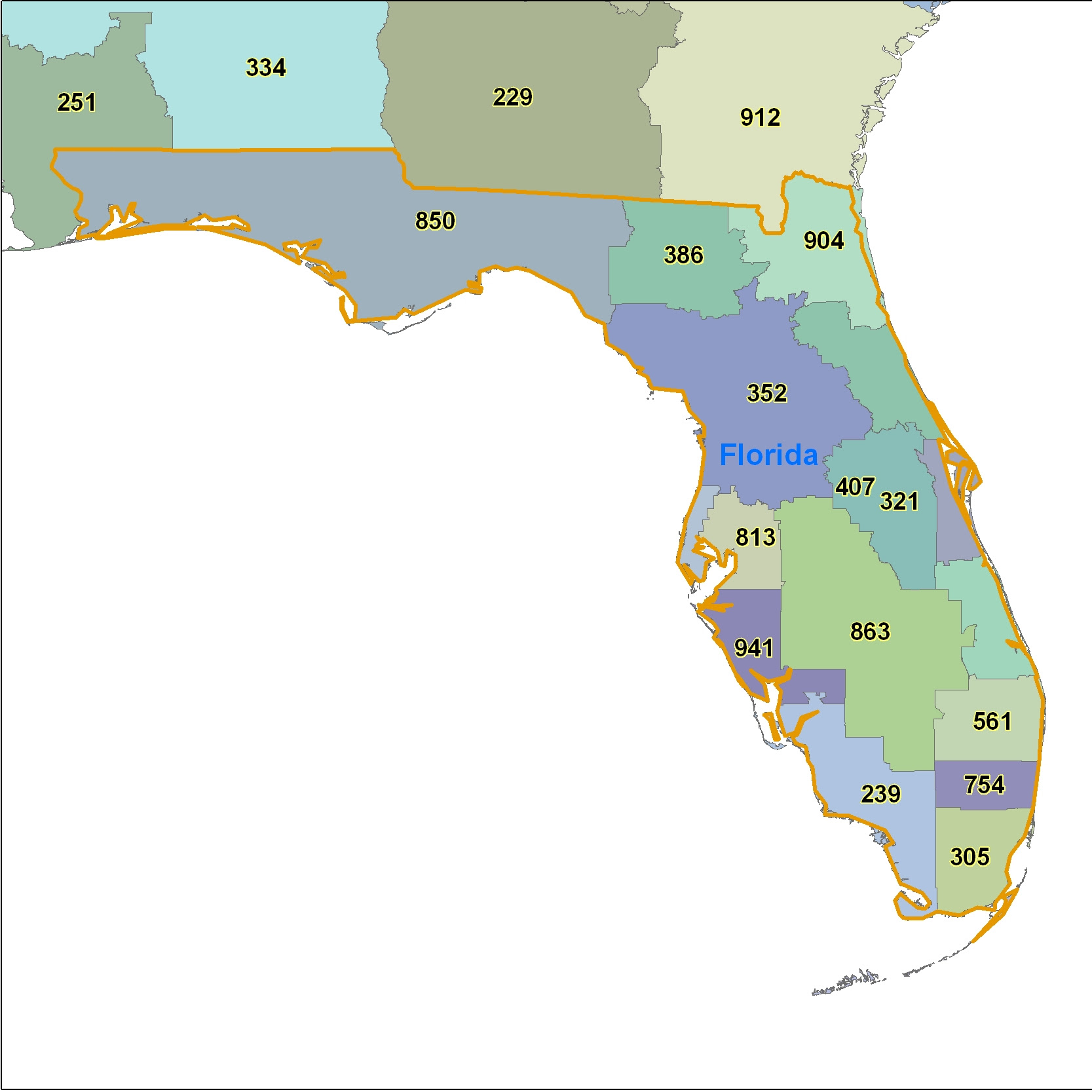 Area Code 239 Florida Map | Kaleb Watson