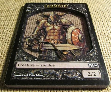 Transparent Zombie Token: Magic the Gathering 3D Transparent Zombie Token: Magic the Gathering 3D