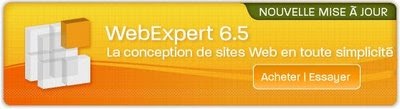 Rappel :  Offre promotionnelle : WebExpert 6.5 gratuit !