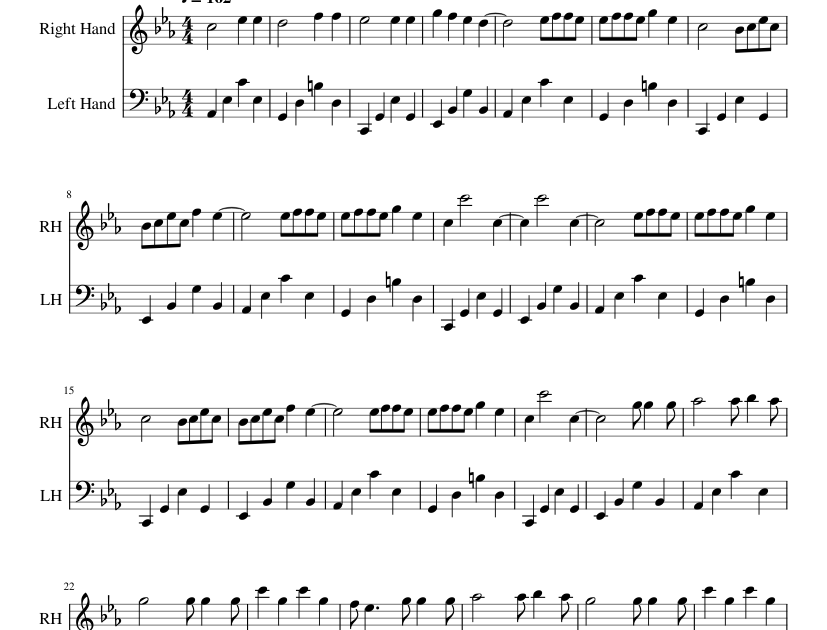hate piano blackpink sheet