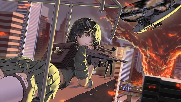 17+ Anime Girl Sniper Wallpaper - Baka Wallpaper