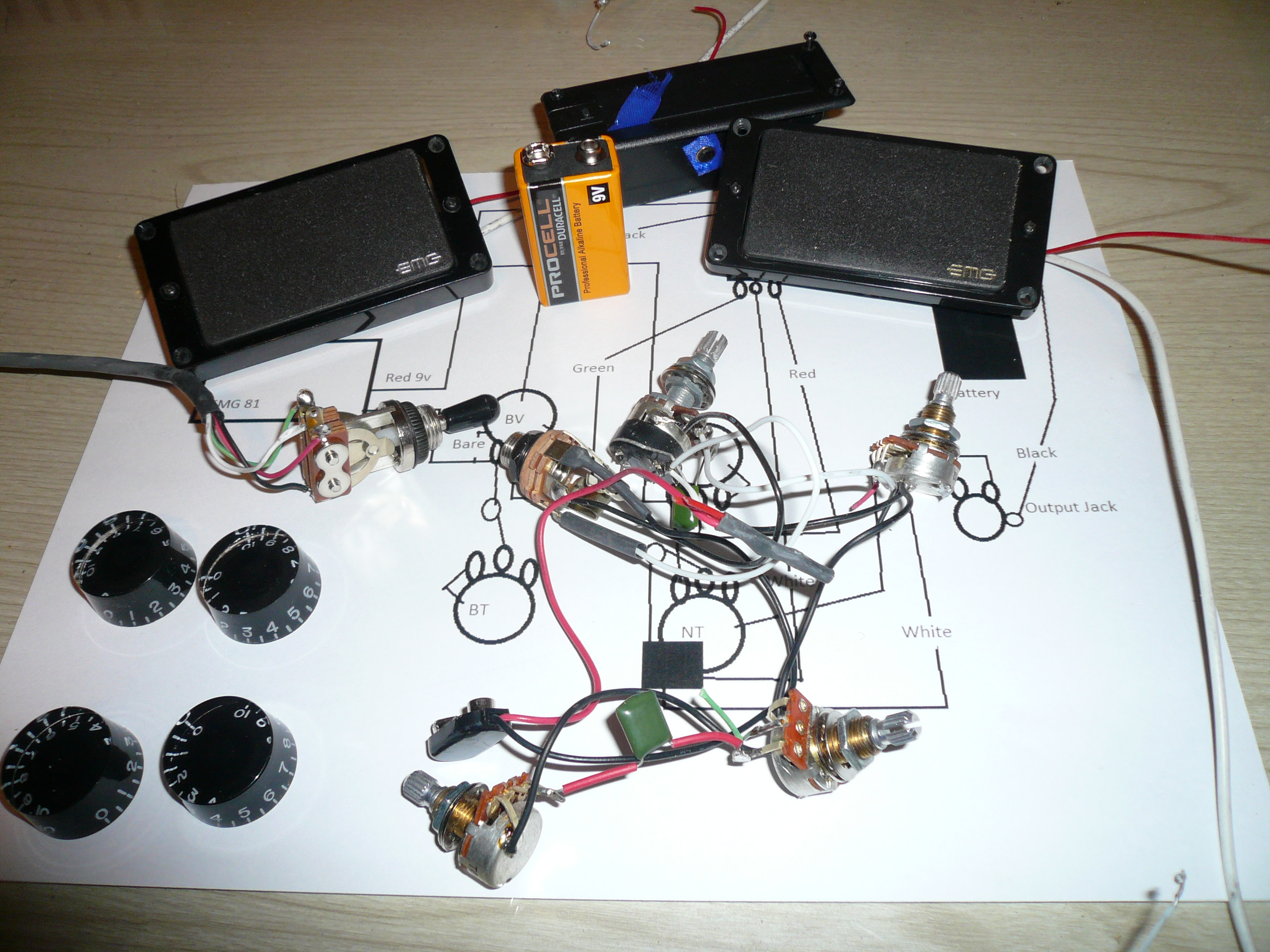 Emg Wiring Diagram 81 85 2 Volume 1 Tone - Wiring Diagram & Schemas