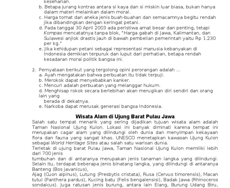 Soal Tentang Teks Negosiasi / Contoh Soal Essay Tentang
