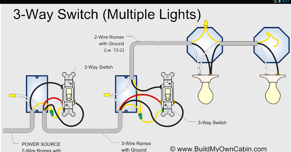 2 Way 2 Light Switch Wiring Diagram