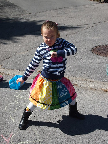 Wednesday's Rainbow Skirt