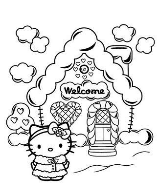 Hello Kitty Christmas Coloring Pages To Print - Learn to Color