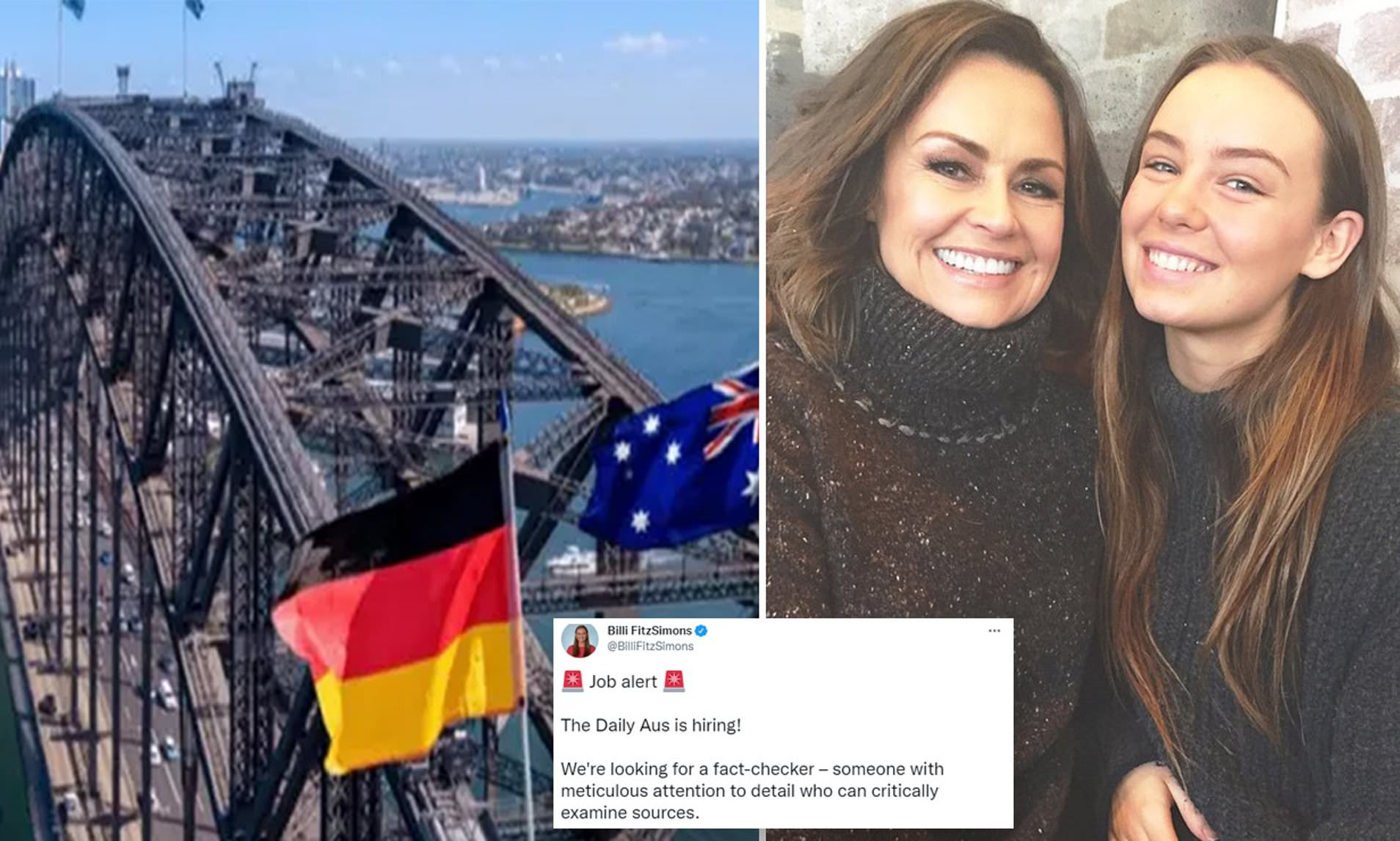 Lisa Wilkinson's daughter Billi Fitzimmons' website mistakes Aboriginal flag on The Daily Aus