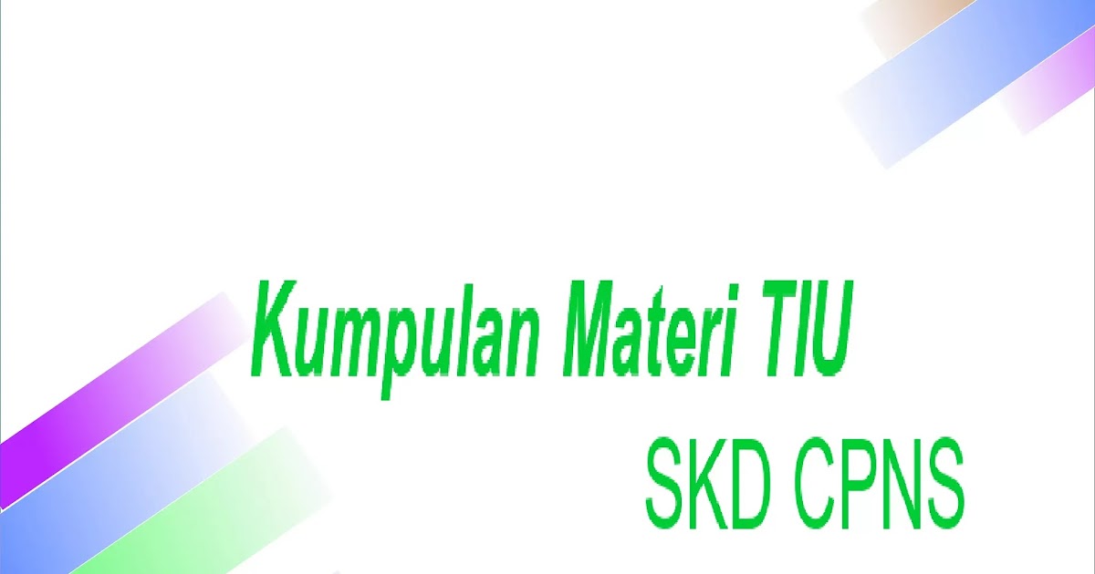 42+ Contoh Soal Skd Cpns Kemenpupr Orville Donovan