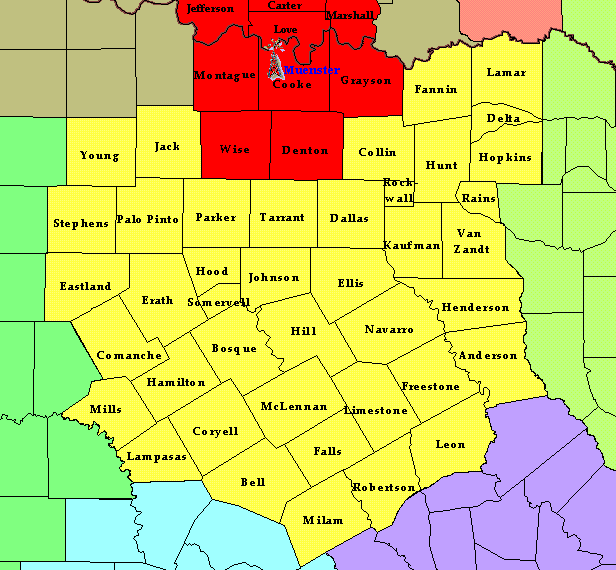Map Of Denton Tx