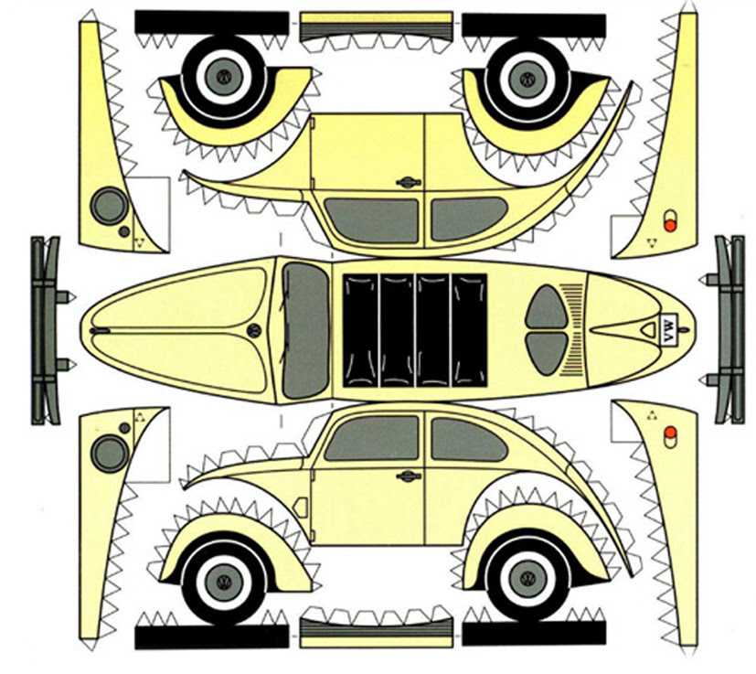 Auto Papiermodelle Zum Ausdrucken - zum ausdrucken und basteln