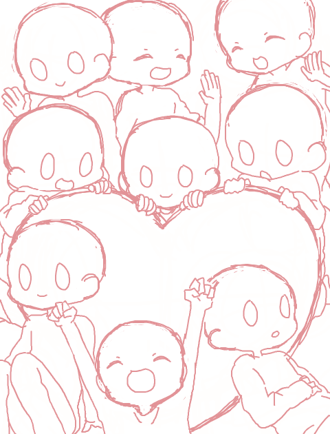 10+ Best For Group Drawing Bases Chibi | The Campbells Possibilities