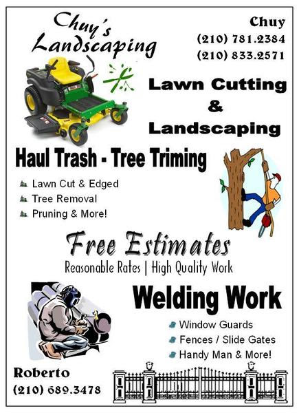 Jua: Ideas for landscaping flyers