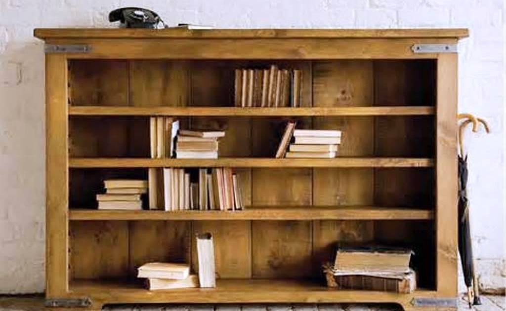 Simple Unfinished Bookcases with Simple Decor