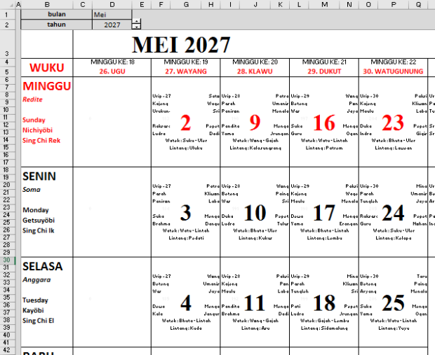 Download Kalender Bali 2021 / Kalender Bali Juni 2021 Lengkap Pdf Dan