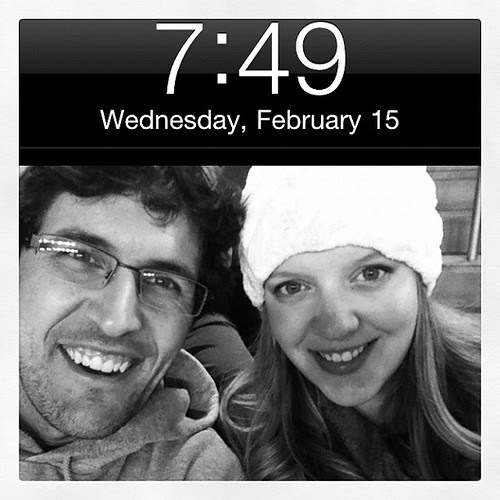 {Day 15: Telephone} Unoriginal, yes, but I do love this photo of us #febphotoaday