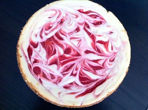 Chilled Cheesecake Removed from Springform Pan