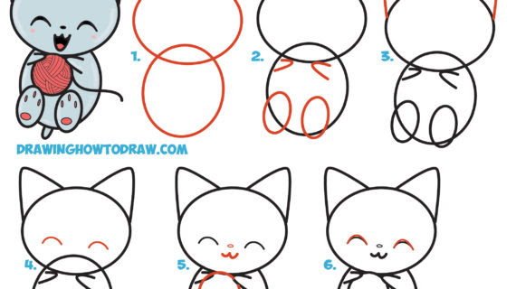 How To Draw A Chibi Cat Step By Step - Natsu Wallpaper