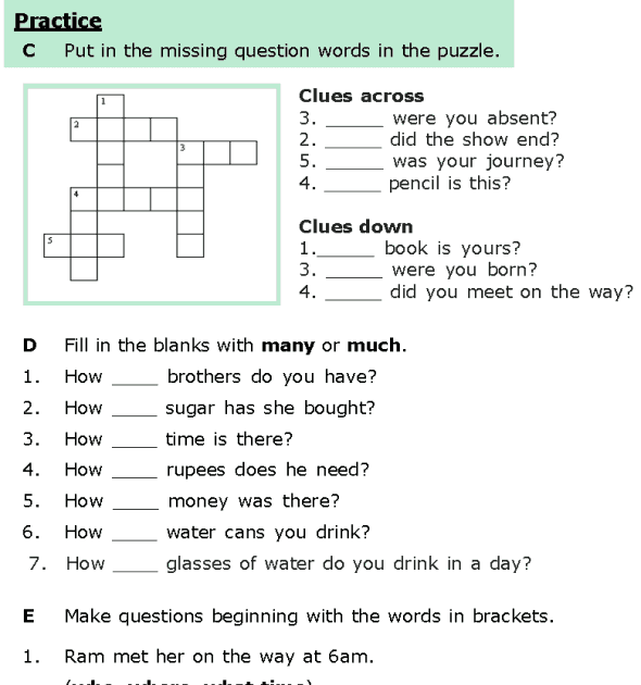 Noun Worksheet For Grade 6 With Answers