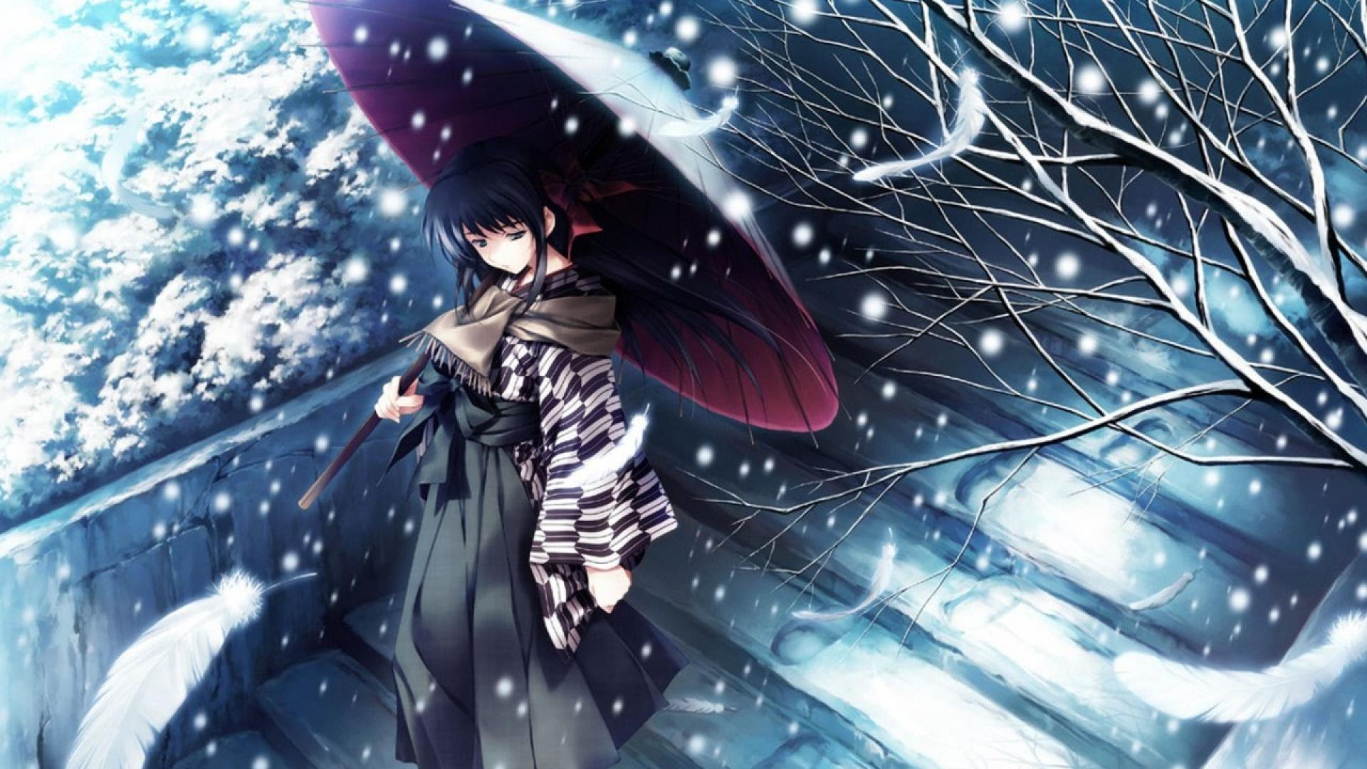 Winter Anime Wallpapers  Wallpaper Cave