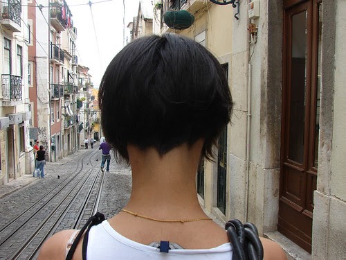 Short Celebrity Hairstyles Hot Bob Haircut Shaved Nape Of Neck