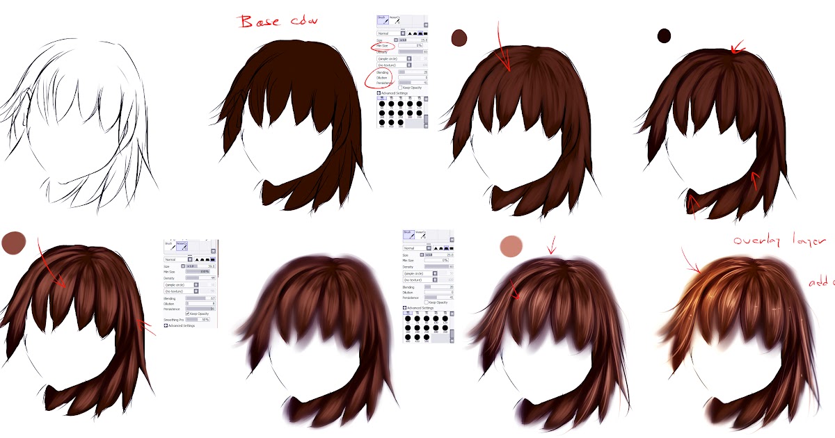 Inspiration 39+ How To Color Anime Hair Digital