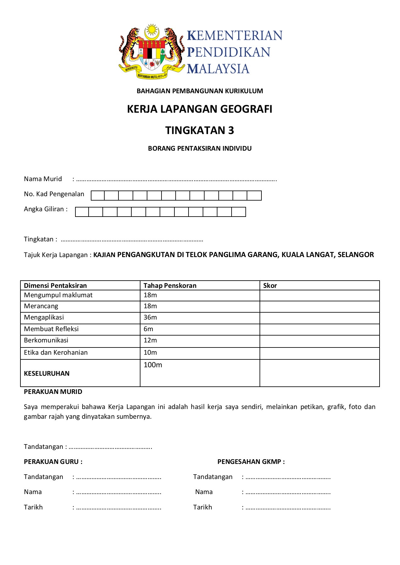 Kajian Lapangan Geografi Sisa Domestik  ovacstra