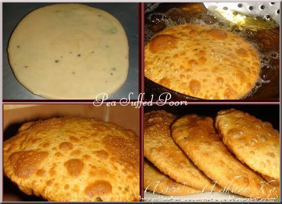 Pea Stuffed Poori