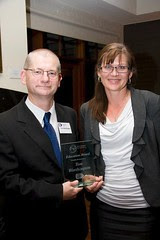 Tom Worthington, on receiving the ACT 2010 ICT Education Award, with Senator Kate Lundy Tom Worthington, on receiving the ACT 2010 ICT Education Award, with Senator Kate Lundy