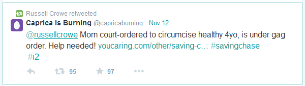 Mom court-ordered to circumcise 4yo is under gag-order. Help needed!