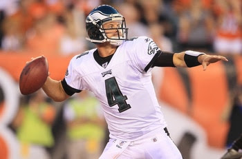 CINCINNATI - AUGUST 20: Kevin Kolb #4 of the Philadelphia Eagles throws a pass during the NFL preseason game against the Cincinnati Bengals at Paul Brown Stadium on August 20, 2010 in Cincinnati, Ohio. (Photo by Andy Lyons/Getty Images)