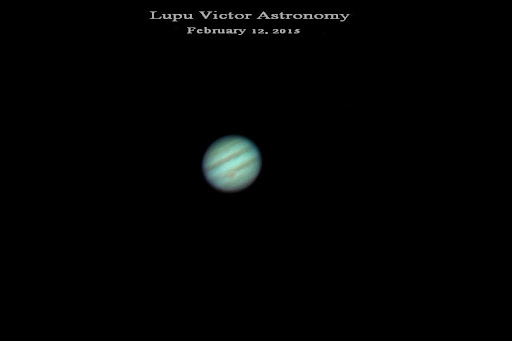 Registax processing Jupiter through a telescope. Io, Ganymede Conjunction.