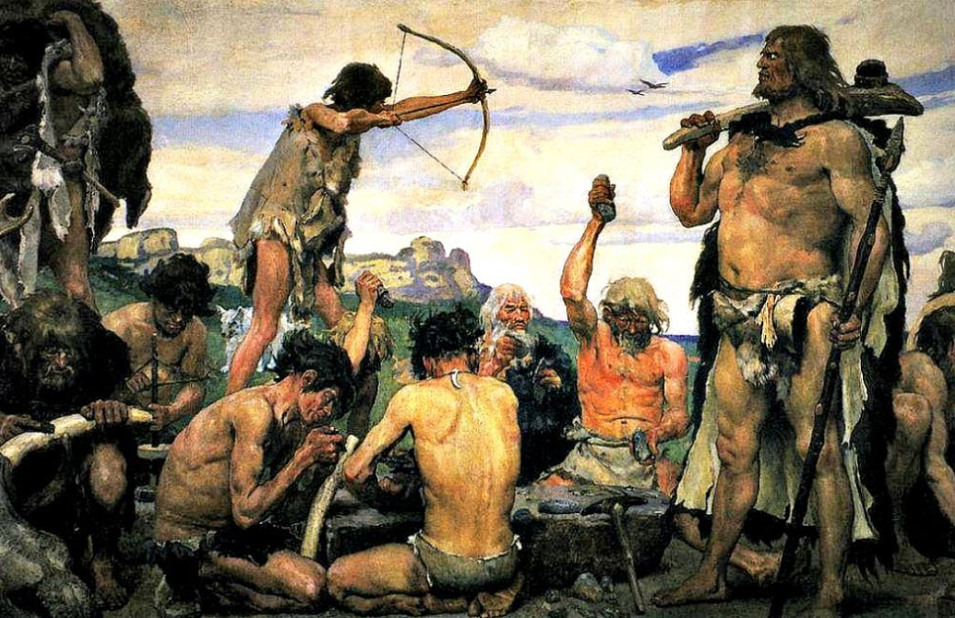 ‘The Stone Age’ (1882-1885), detail of a painting by Viktor M. Vasnetsov.
