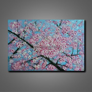  lukisan  bunga  sakura 
