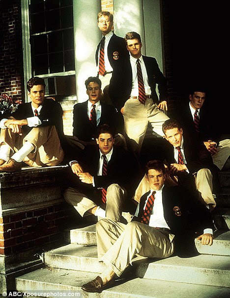 Ahh bless: Matt Damon, Ben Affleck, Brendan Fraser e Chris O'Donnell todos apareceram em School Ties antes de quebrar em filmes
