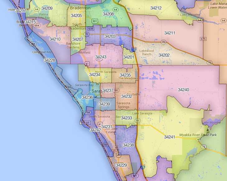 27 Florida Area Codes Map - Maps Online For You