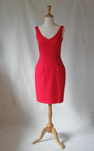 Red DK dress front