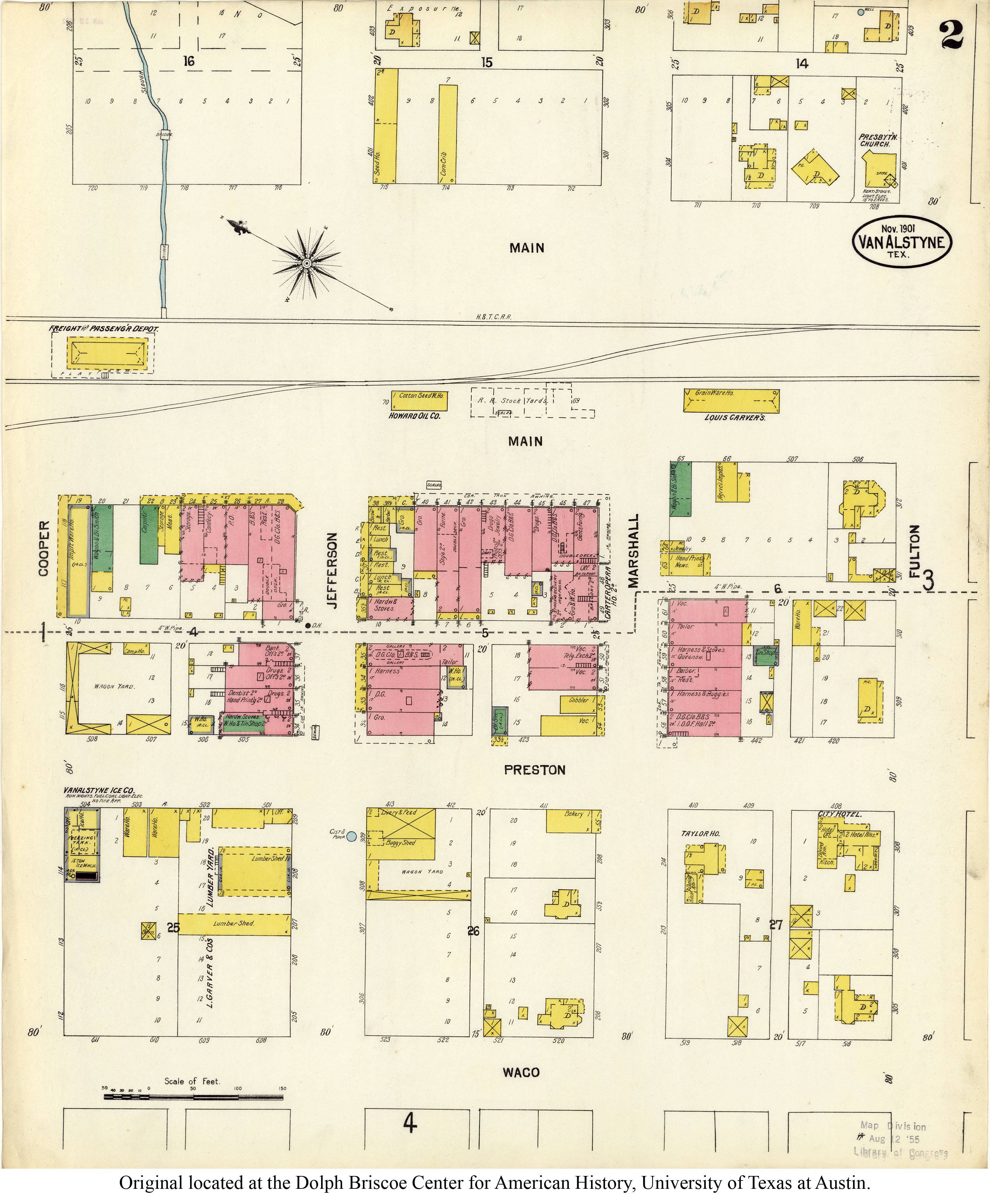 Van Alstyne Texas Map Tourist Map Of English